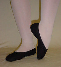 Black Split Sole Canvas